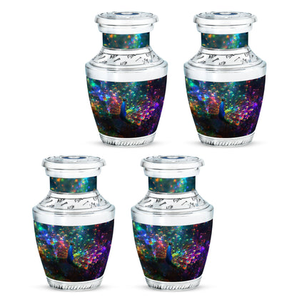 Peacock Theme 3 Inch Keepsake Pack of 4