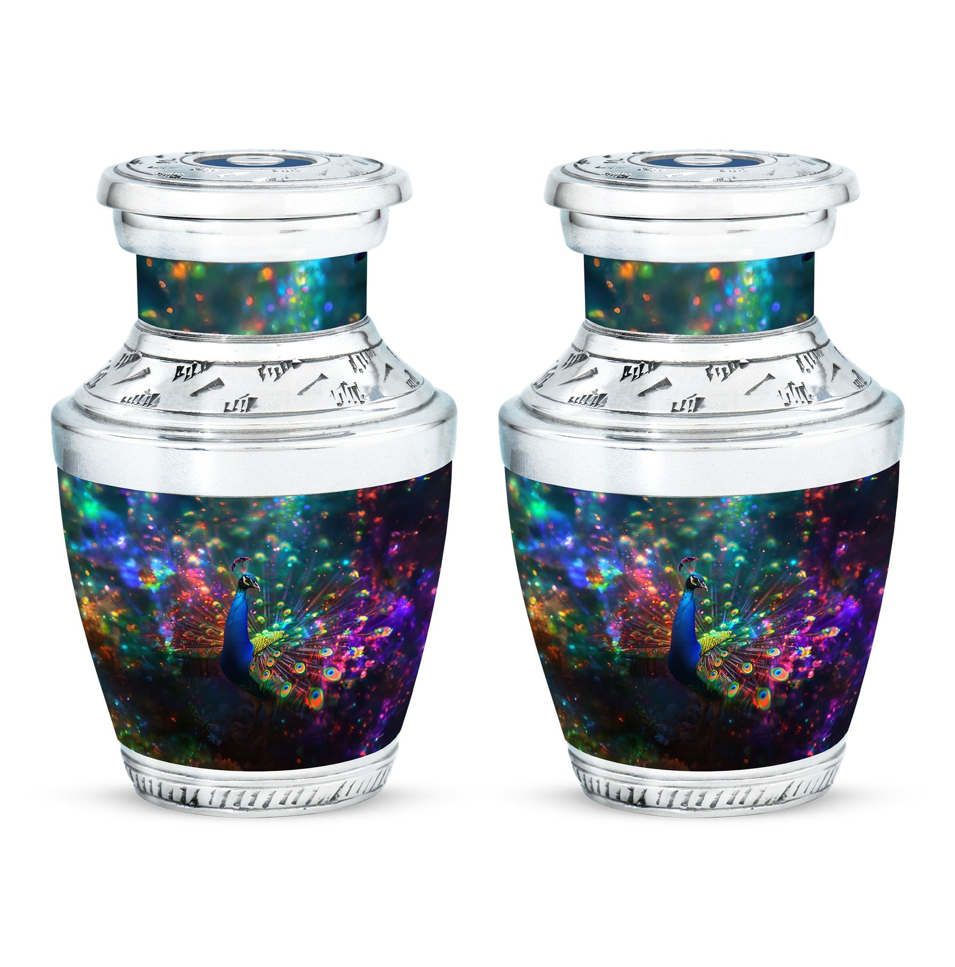 Peacock Theme 3 Inch Keepsake Pack of 2