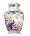 Peacock Theme Large Urn 10 Inch