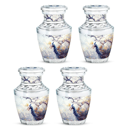 Peacock Theme 3 Inch Keepsake Pack of 4