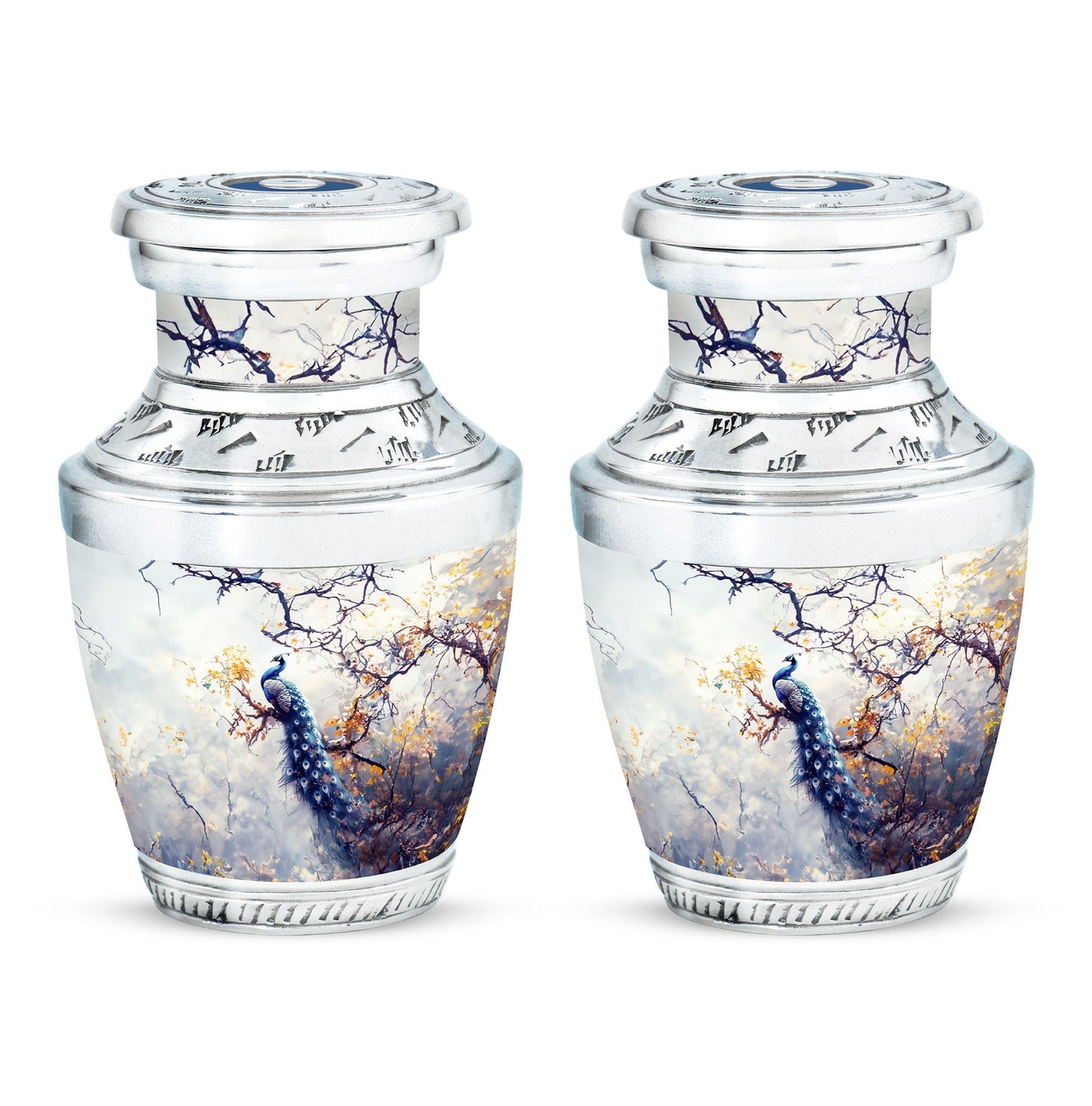 Peacock Theme 3 Inch Keepsake Pack of 2