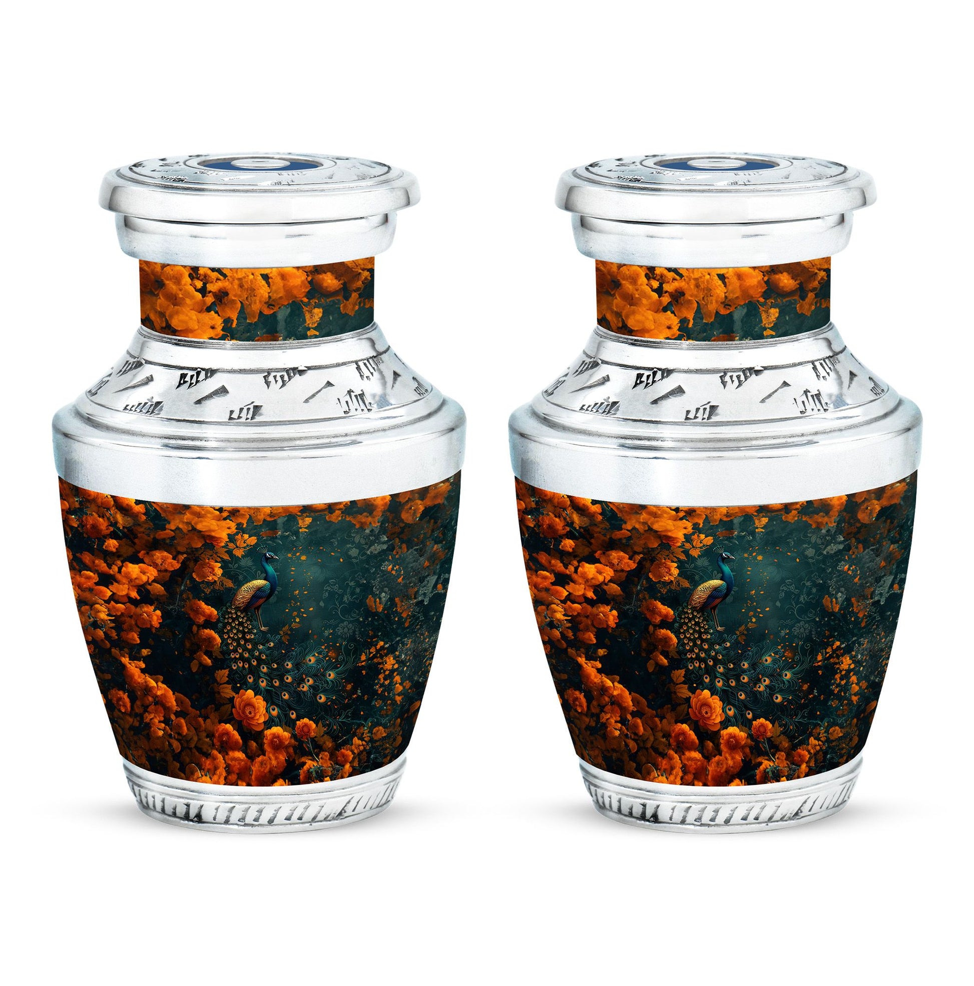 Peacock Theme 3 Inch Keepsake Pack of 2