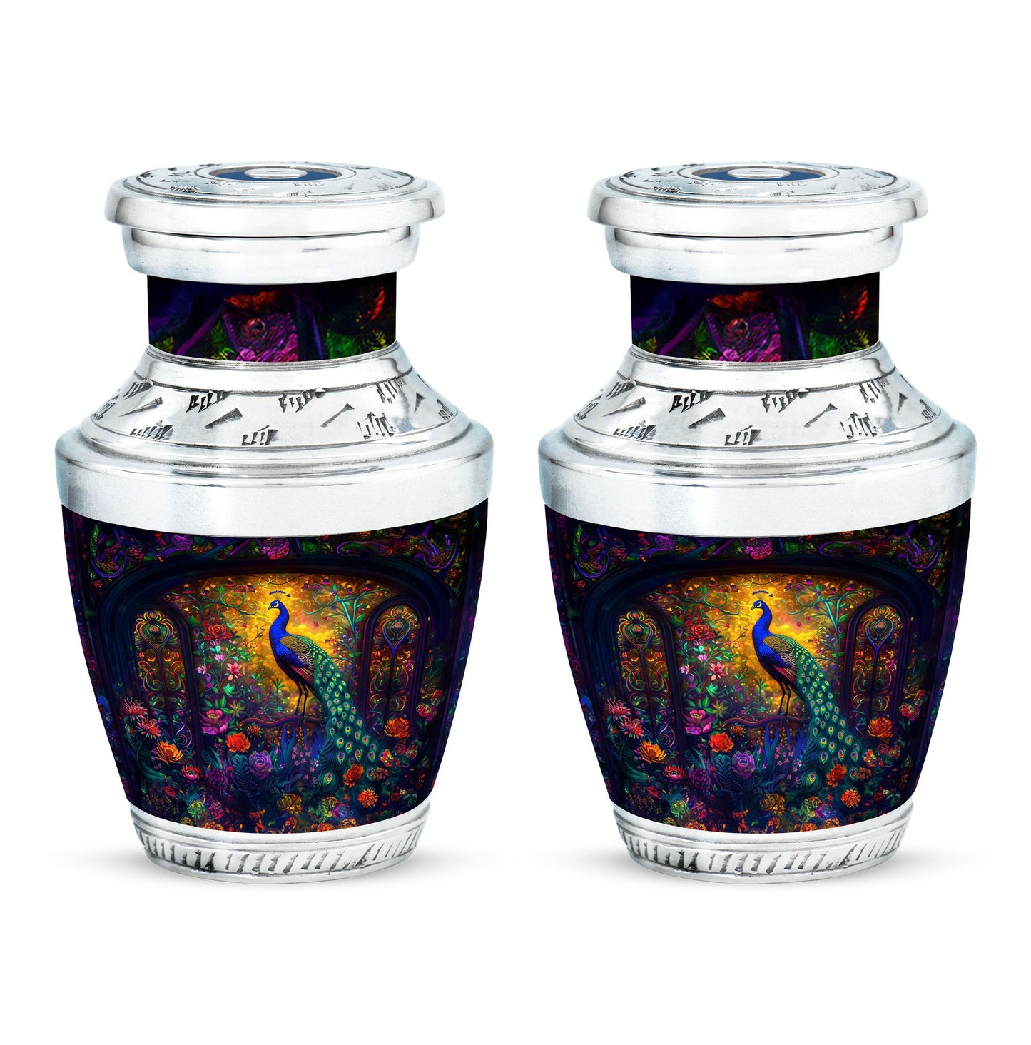 Peacock Theme 3 Inch Keepsake Pack of 2