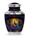 Peacock Theme Large Urn 10 Inch