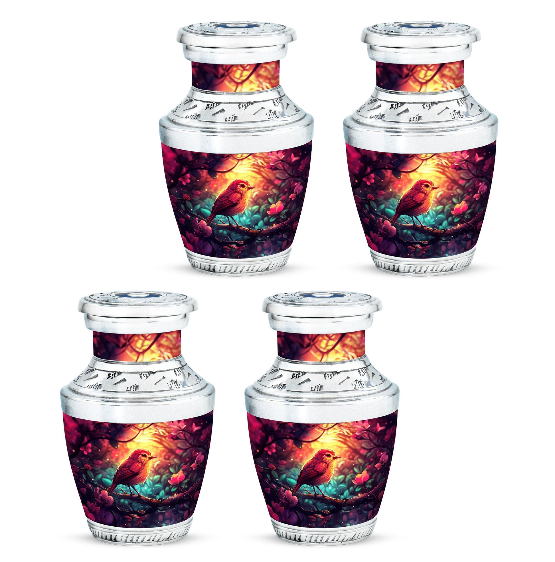 Sparrow Theme 3 Inch Keepsake Pack of 4