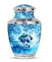 Ice Hockey Theme Large Urn 10 Inch