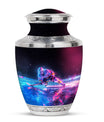 Ice Hockey Theme Large Urn 10 Inch