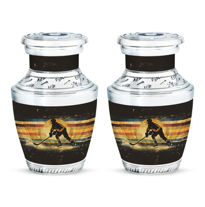 Ice Hockey Theme 3 Inch Keepsake Pack of 2