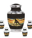 Ice Hockey Theme Large Urn With 4 Keepsake Urn