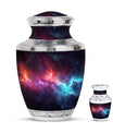 Nebula Galaxy Theme Large Urn With 1 Keepsake Urn