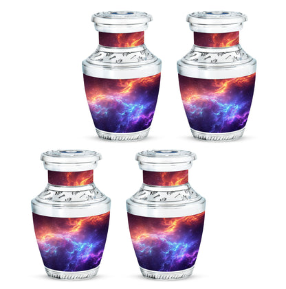 Nebula Galaxy Theme 3 Inch Keepsake Pack of 4