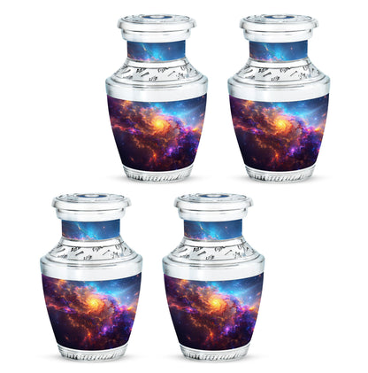 Nebula Galaxy Theme 3 Inch Keepsake Pack of 4