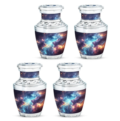 Nebula Galaxy Theme 3 Inch Keepsake Pack of 4