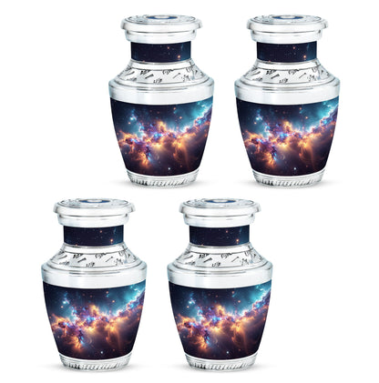 Nebula Galaxy Theme 3 Inch Keepsake Pack of 4
