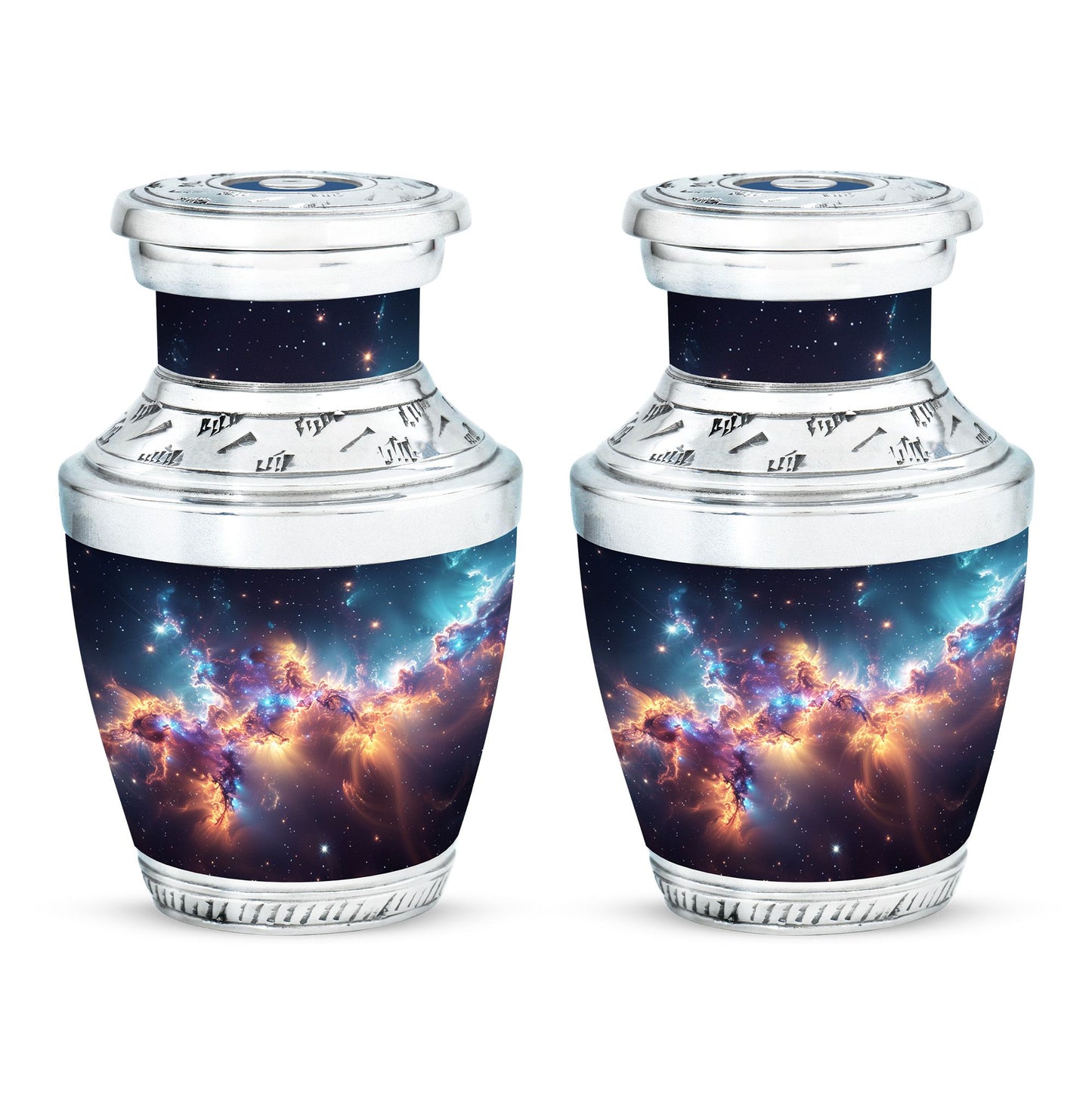 Nebula Galaxy Theme 3 Inch Keepsake Pack of 2