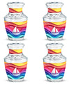 Sail Boat Theme 3 Inch Keepsake Pack of 4