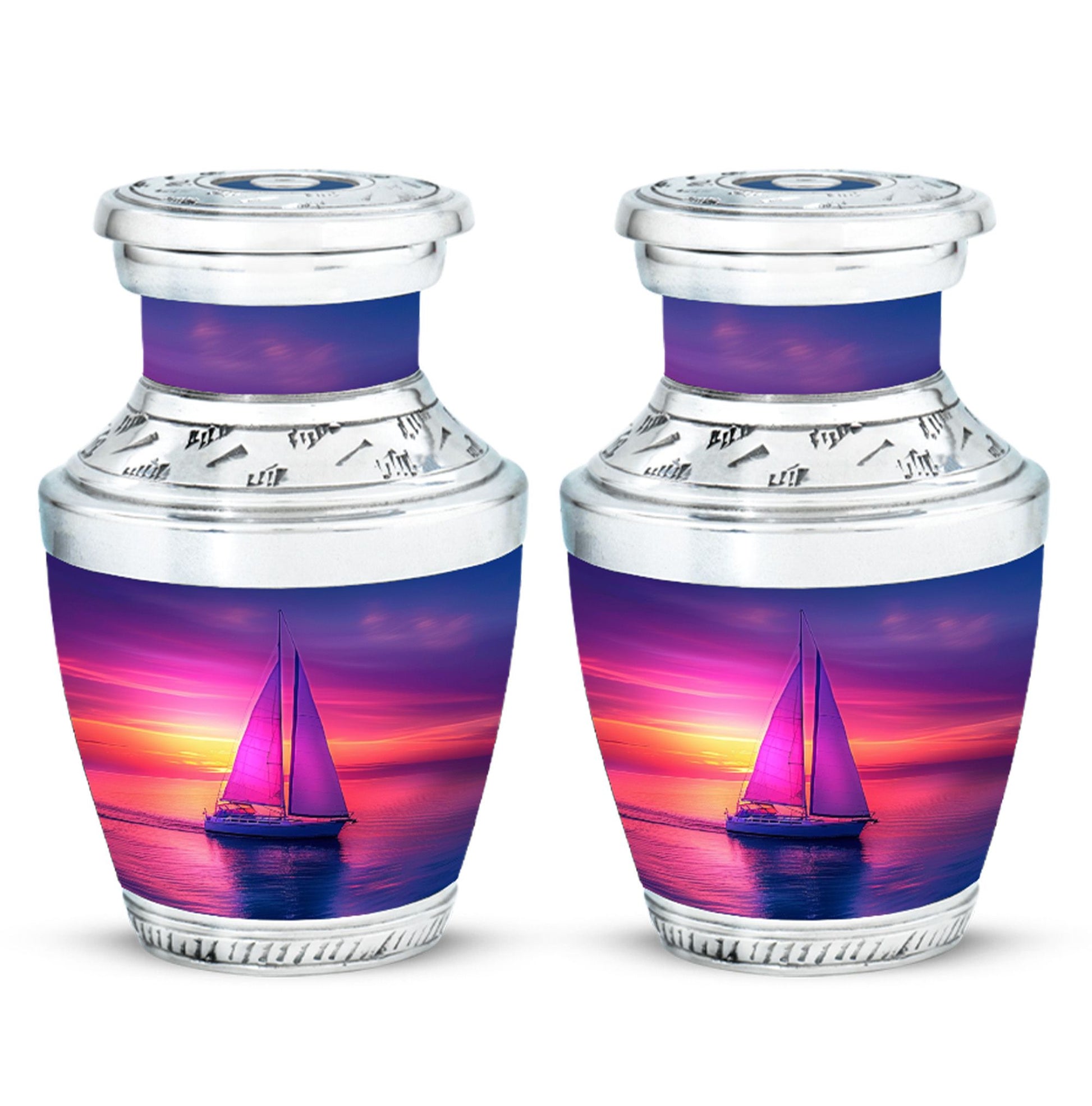 Sail Boat Theme 3 Inch Keepsake Pack of 2