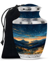 Starry Night Theme Large Urn 10 Inch