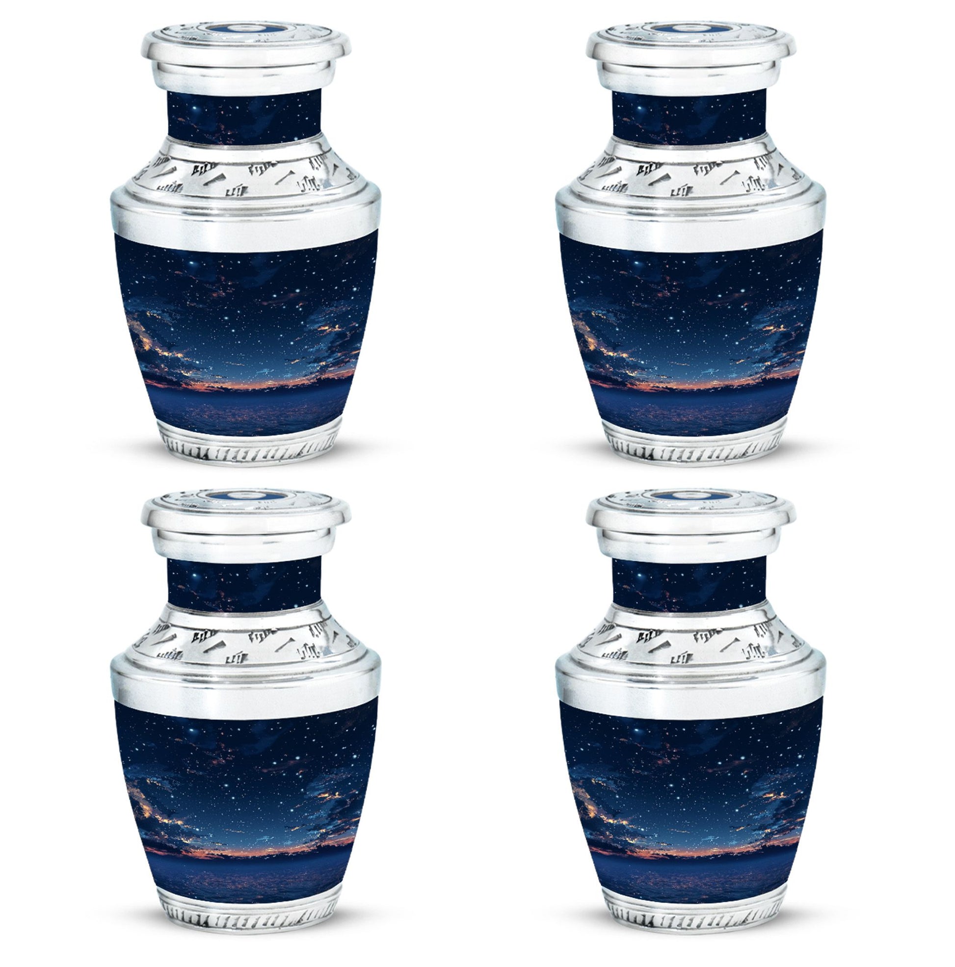 Starry Night Theme 3 Inch Keepsake Pack of 4