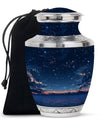 Starry Night Theme Large Urn 10 Inch