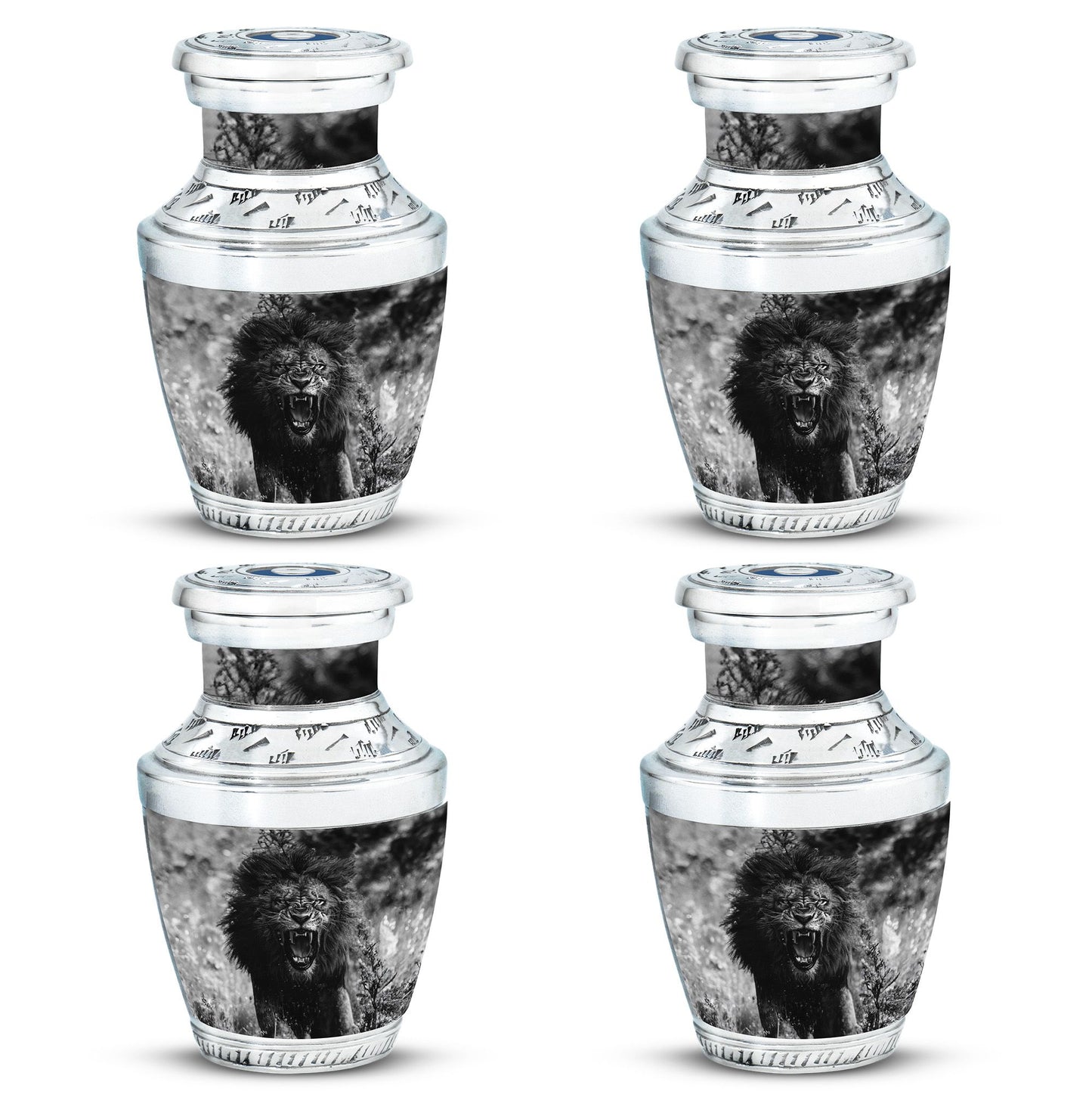 Lion Theme 3 Inch Keepsake Pack of 4