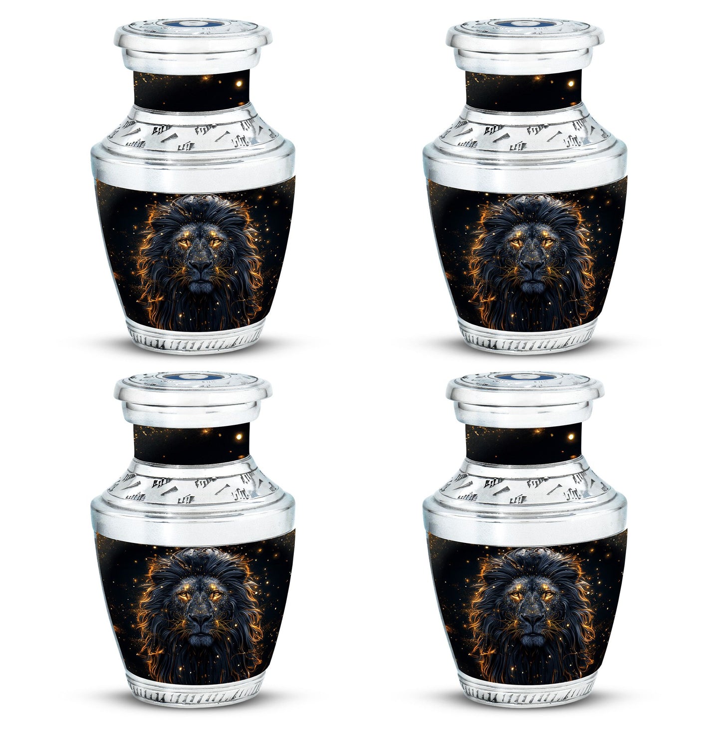 Lion Theme 3 Inch Keepsake Pack of 4