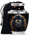 Lion Theme Large Urn 10 Inch