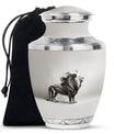 Lion Theme Large Urn 10 Inch