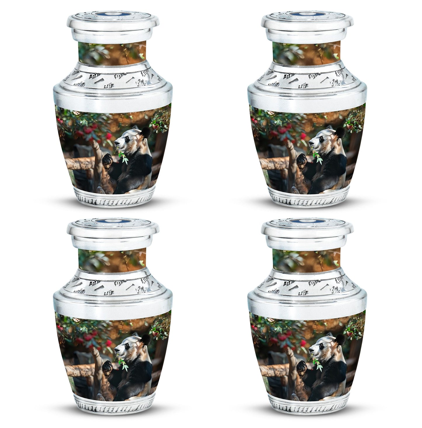Panda Theme 3 Inch Keepsake Pack of 4