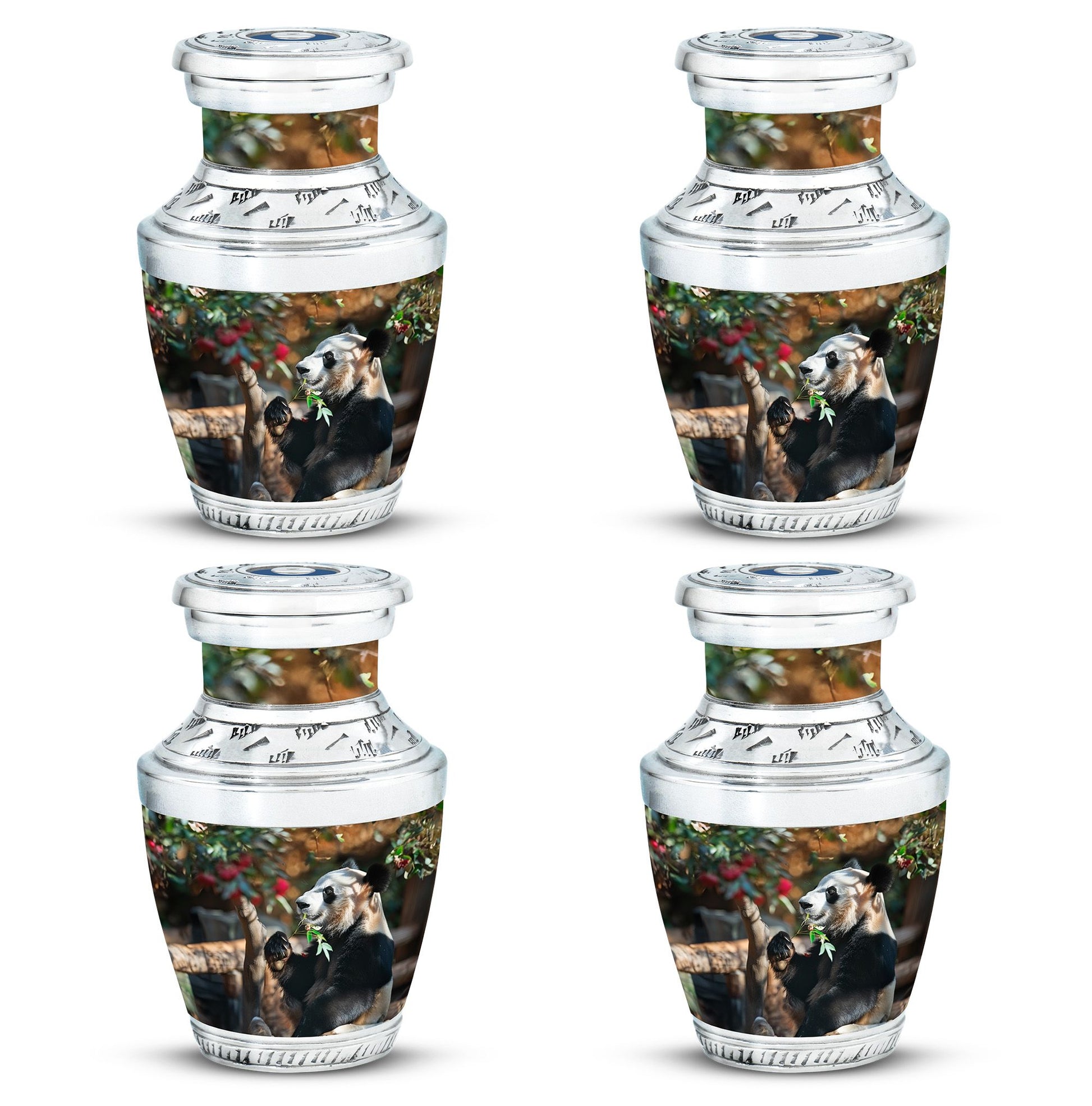 Panda Theme 3 Inch Keepsake Pack of 4