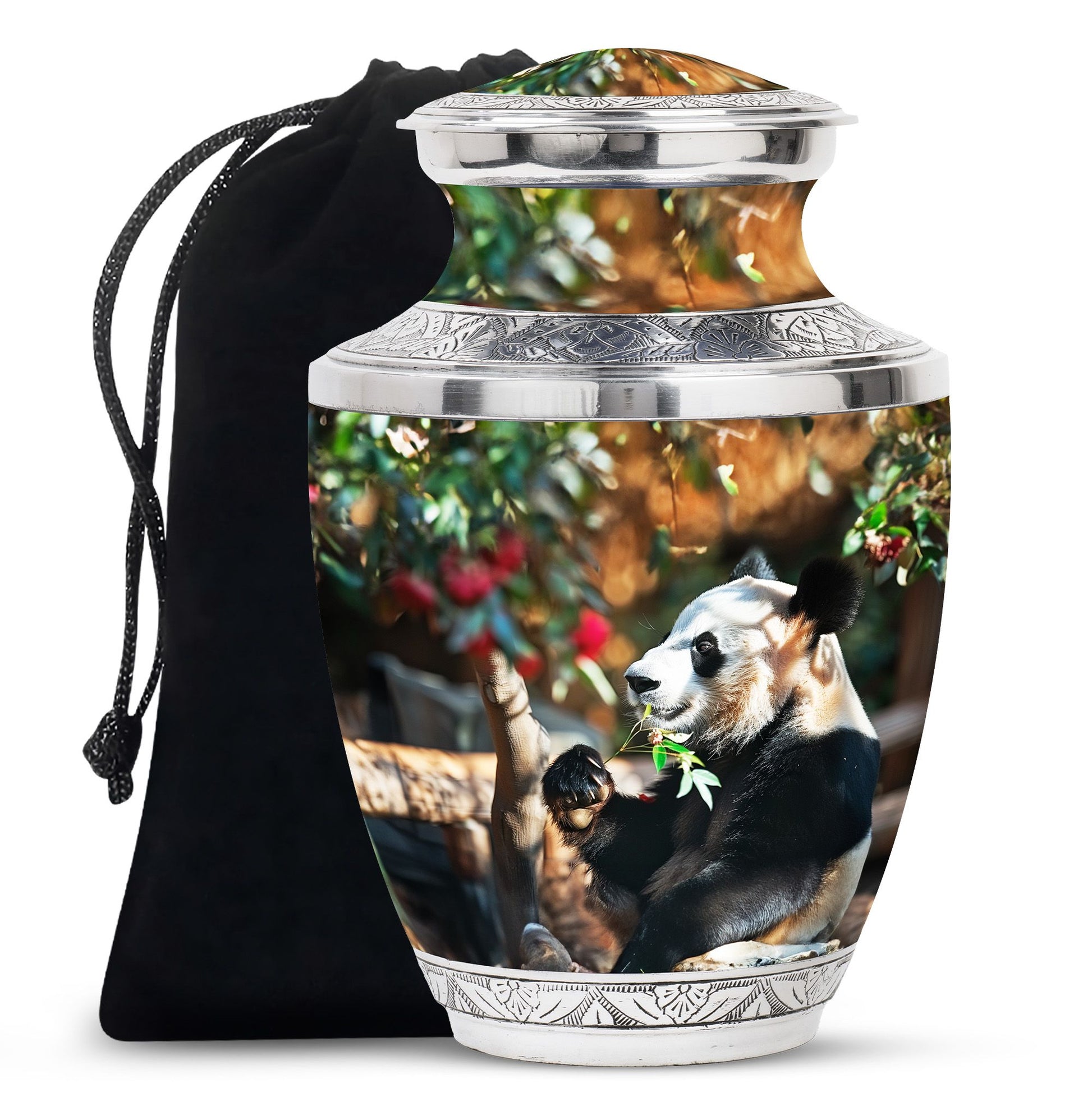 Panda Theme Large Urn 10 Inch