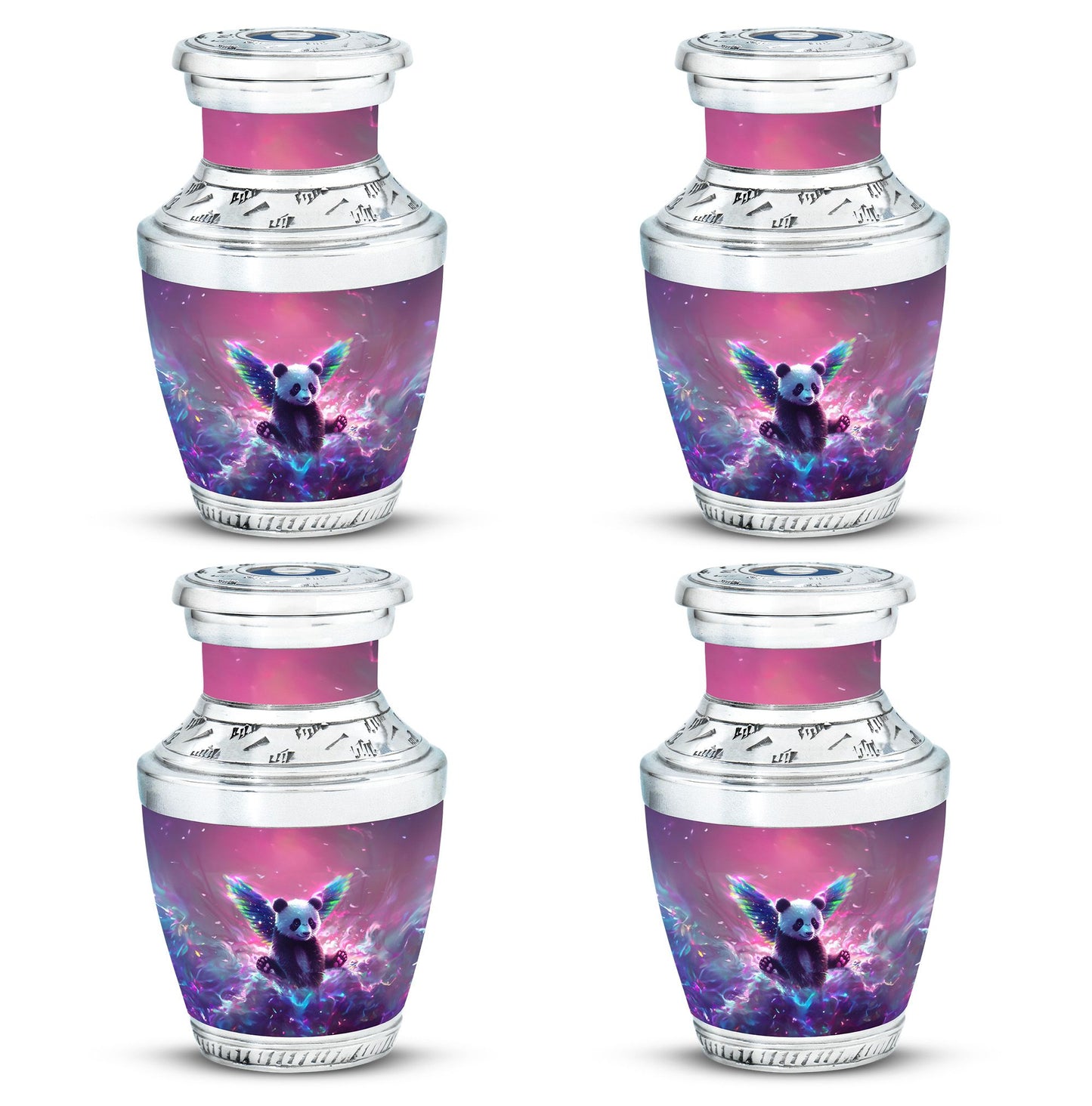 Panda Theme 3 Inch Keepsake Pack of 4