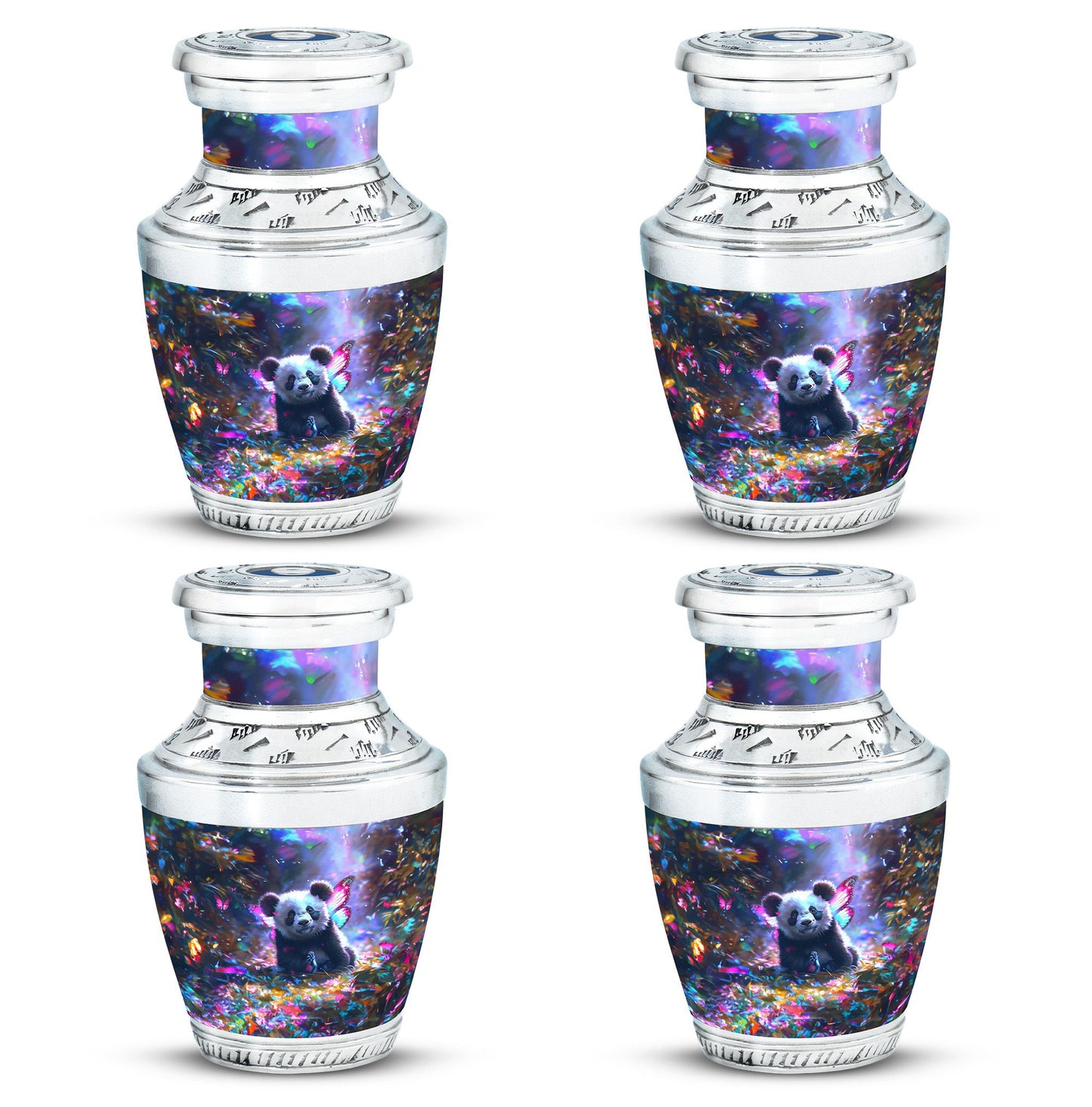 Panda Theme 3 Inch Keepsake Pack of 4