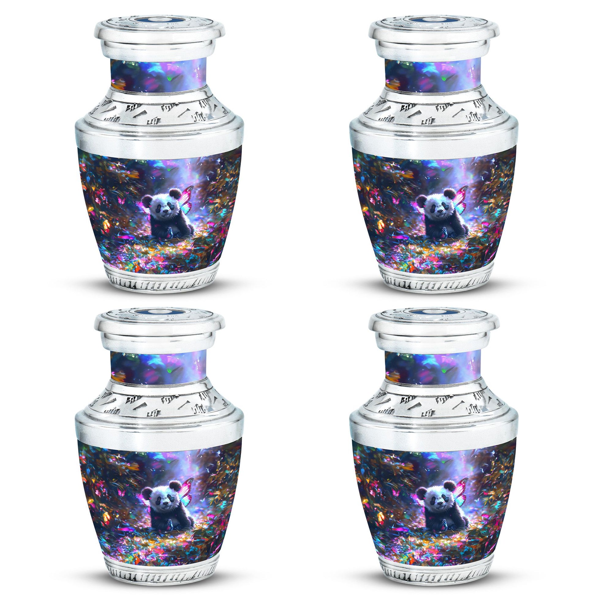 Panda Theme 3 Inch Keepsake Pack of 4