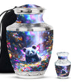 Panda Theme Large Urn With 1 Keepsake Urn