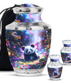 Panda Theme Large Urn With 2 Keepsake Urn