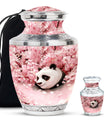 Panda Theme Large Urn With 1 Keepsake Urn