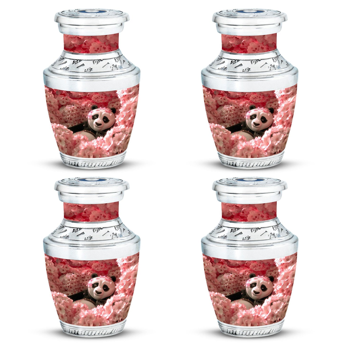 Panda Theme 3 Inch Keepsake Pack of 4