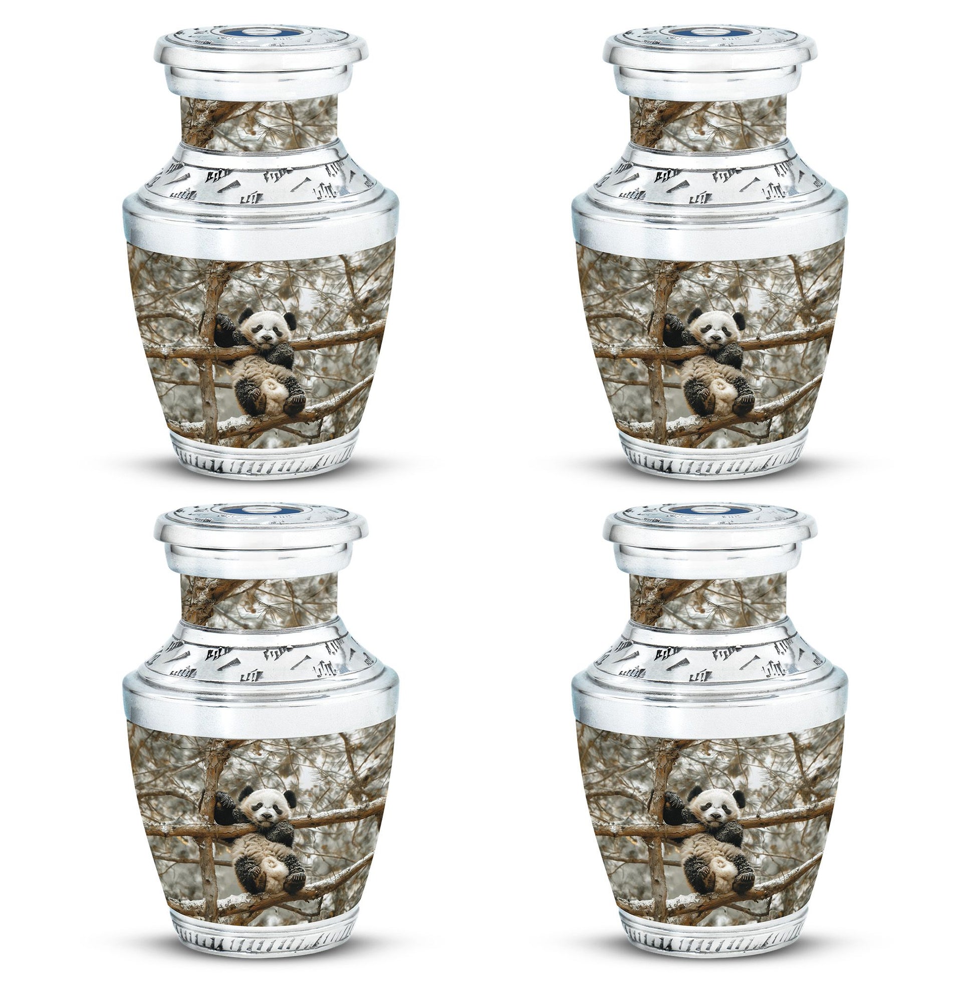 Panda Theme 3 Inch Keepsake Pack of 4