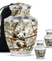Panda Theme Large Urn With 2 Keepsake Urn