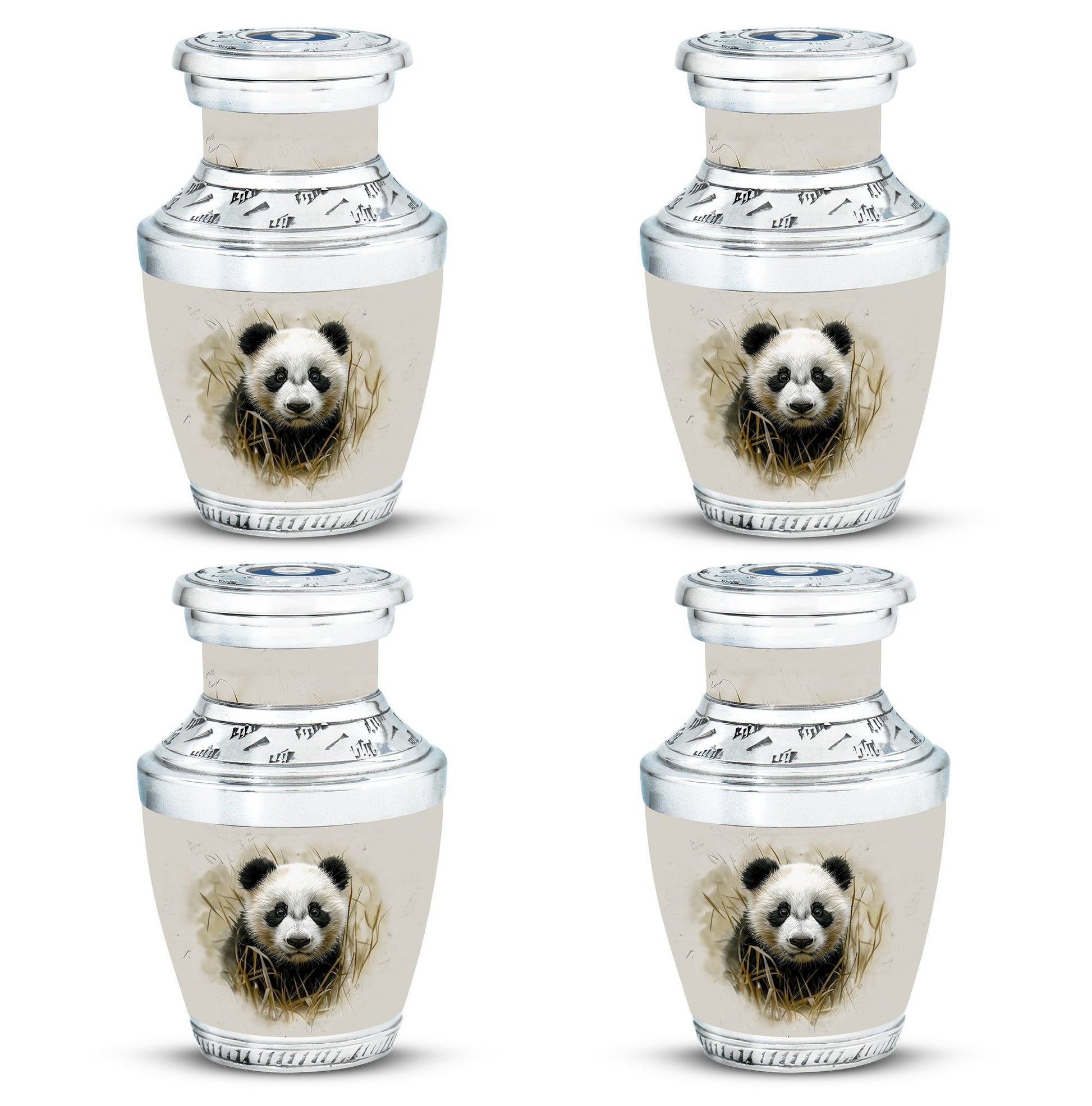 Panda Theme 3 Inch Keepsake Pack of 4