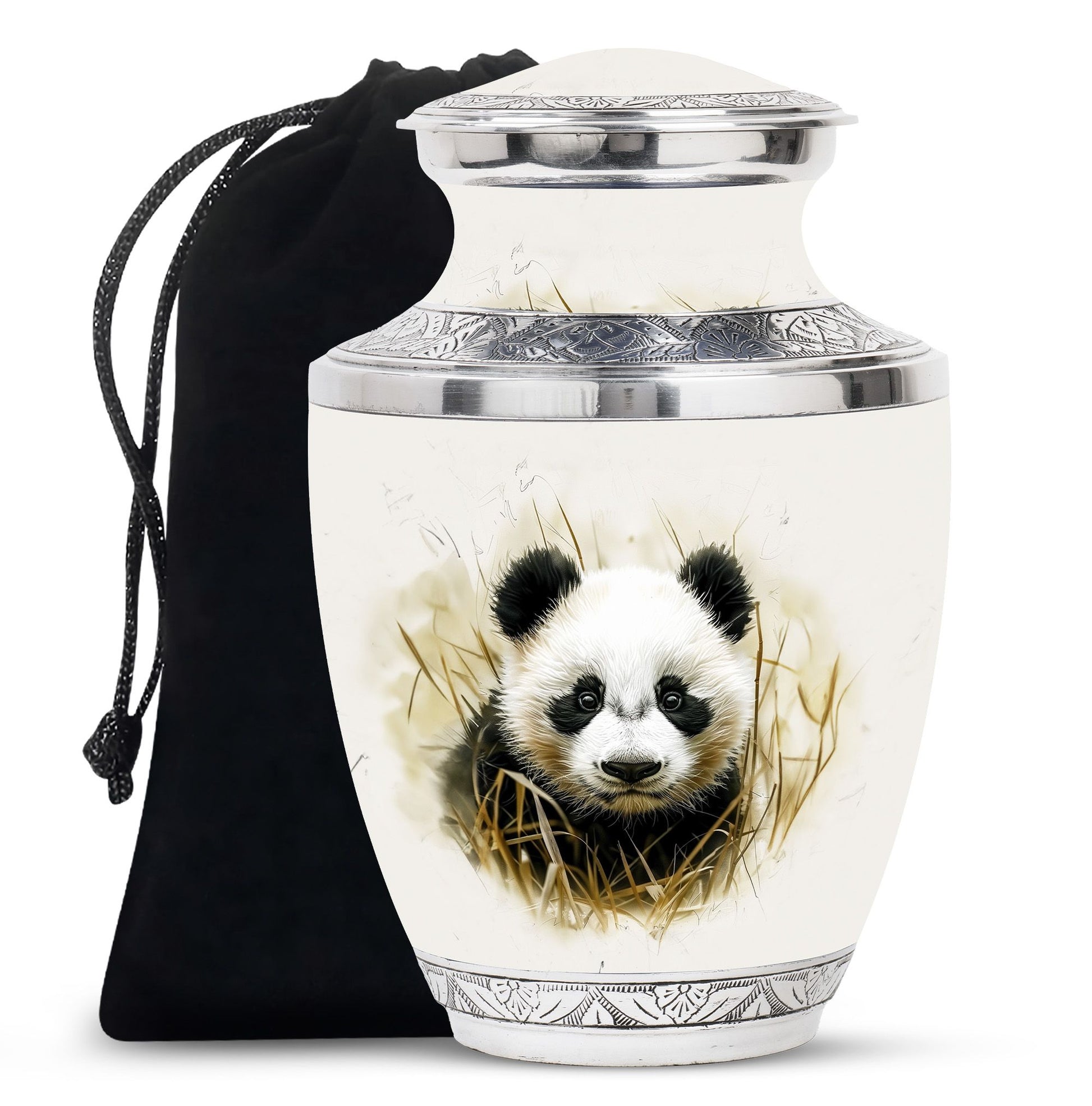 Panda Theme Large Urn 10 Inch