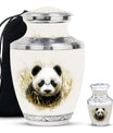 Panda Theme Large Urn With 1 Keepsake Urn