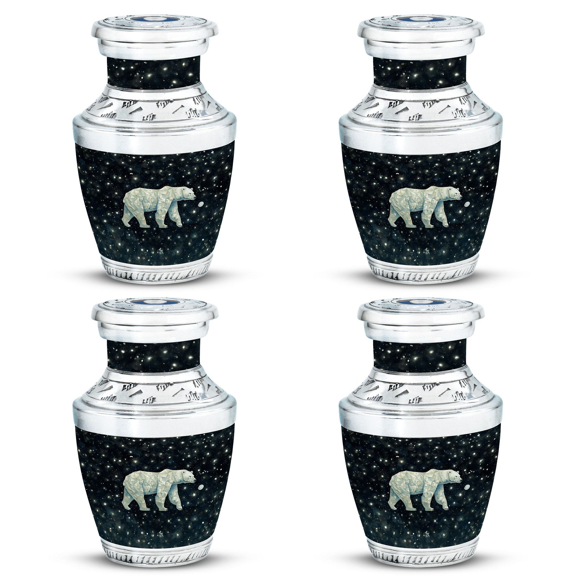 Polar Bear Theme 3 Inch Keepsake Pack of 4