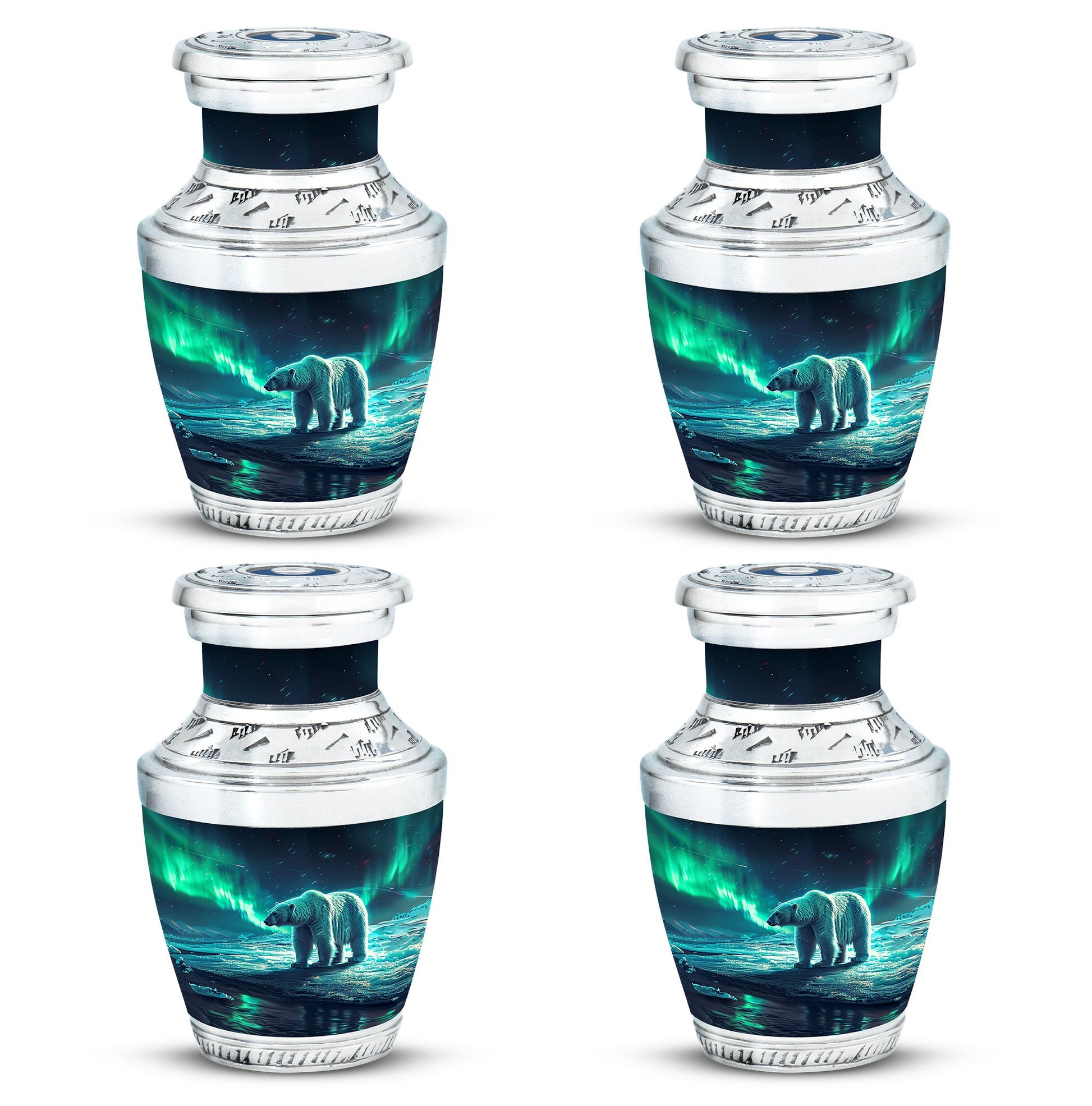 Polar Bear Theme 3 Inch Keepsake Pack of 4