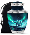 Polar Bear Theme Large Urn 10 Inch