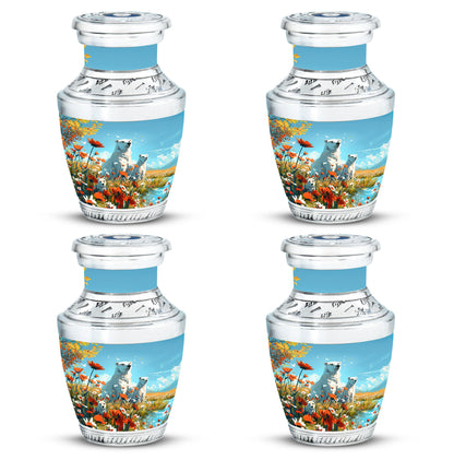 Polar Bear Theme 3 Inch Keepsake Pack of 4