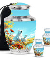 Polar Bear Theme Large Urn With 2 Keepsake Urn