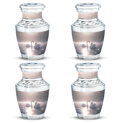 Swan Theme 3 Inch Keepsake Pack of 4