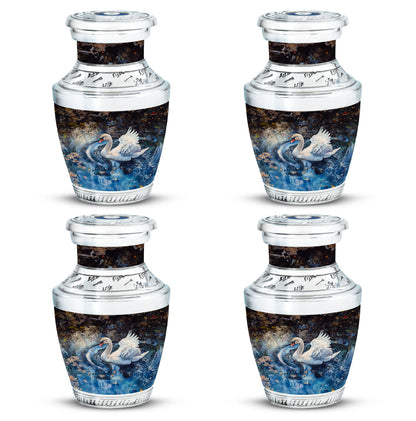 Swan Theme 3 Inch Keepsake Pack of 4